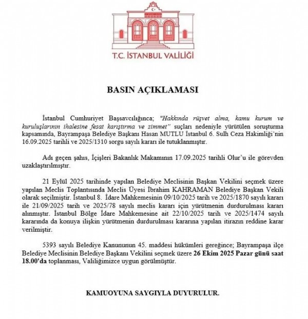 Şaibeli seçim yenilenecek! Bayrampaşa Belediyesi'nde seçim tarihi belli oldu...